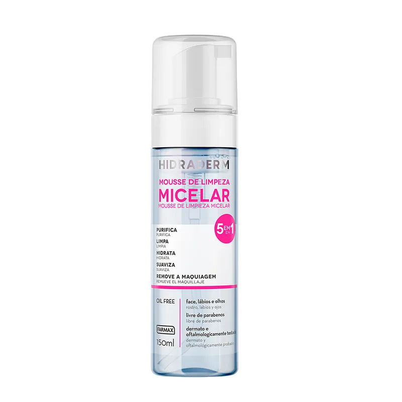 Mousse de Limpieza Micelar Hidraderm 5 en 1 - Cont.150mL