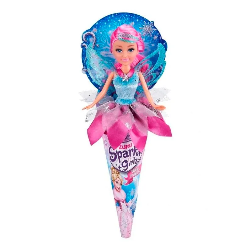Muñeca Princesa de Invierno en Cono Sparkle Girlz