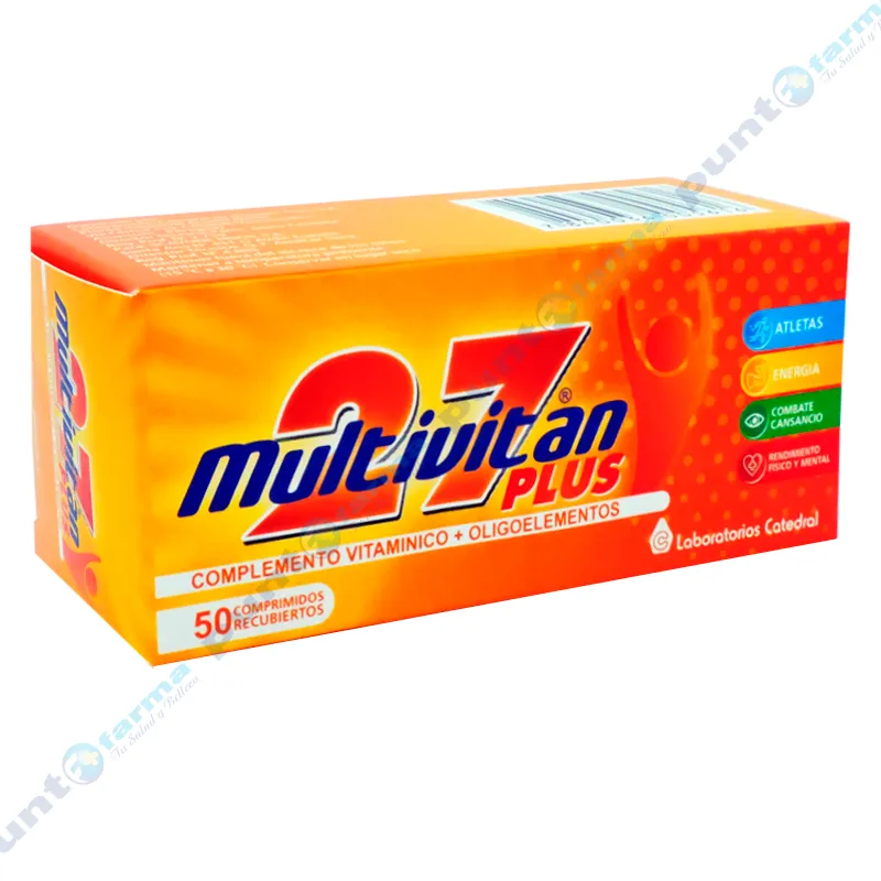 Multivitan 27 Plus - Caja de 50 Comprimidos Recubiertos