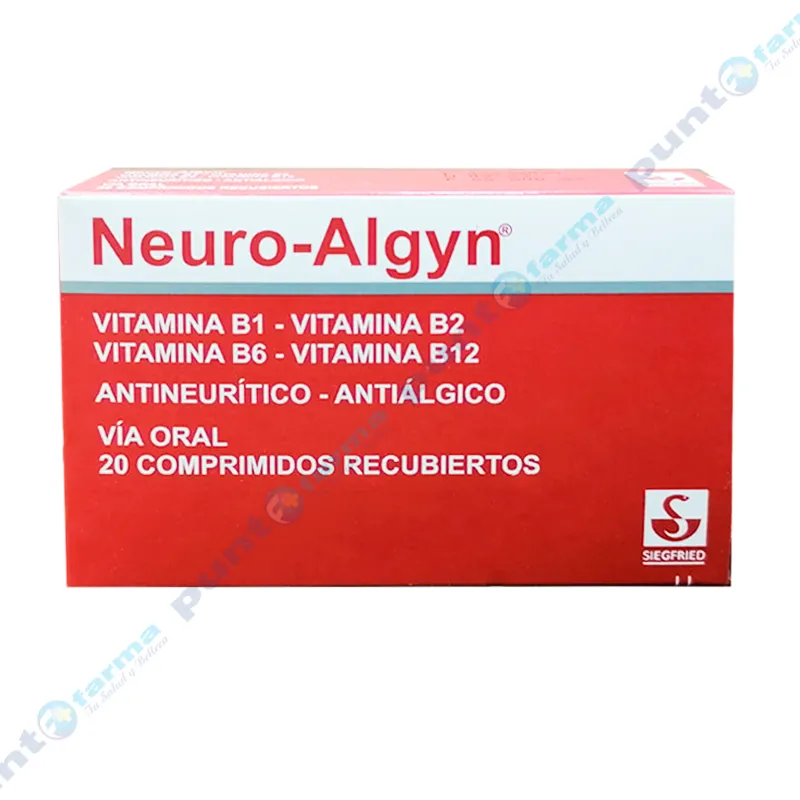 Neuro Algyn Vitamina B1 - Caja de 20 comprimidos recubiertos