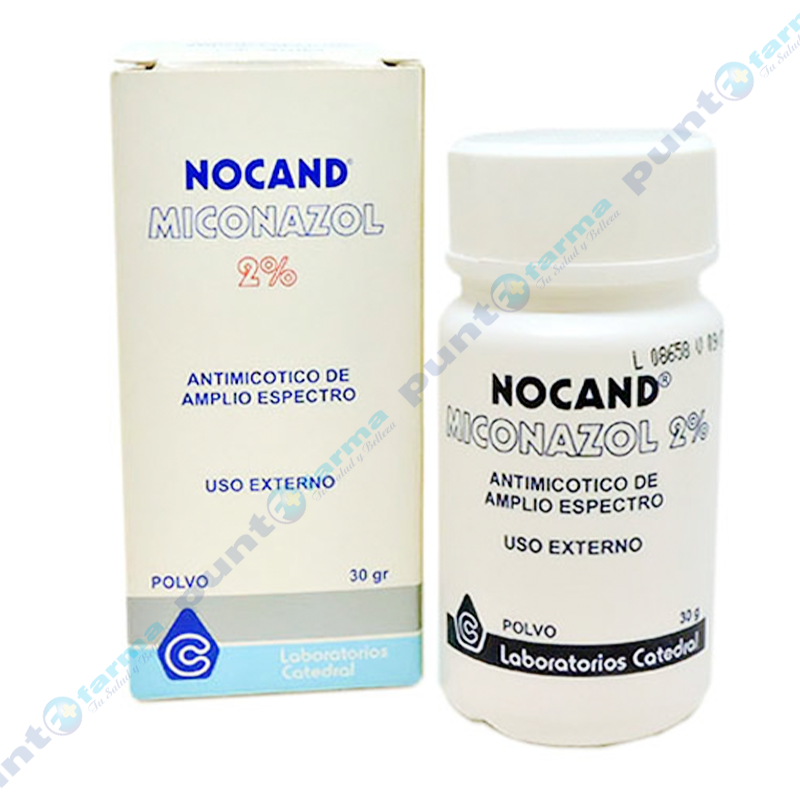 Nocand Miconazol 2% Polvo - Frasco de 30 gr | Punto Farma