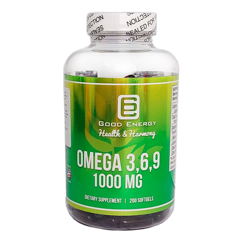 Omega 3, 6, 9 1000 Good Energy Frasco 200 Cápsulas Punto Farma