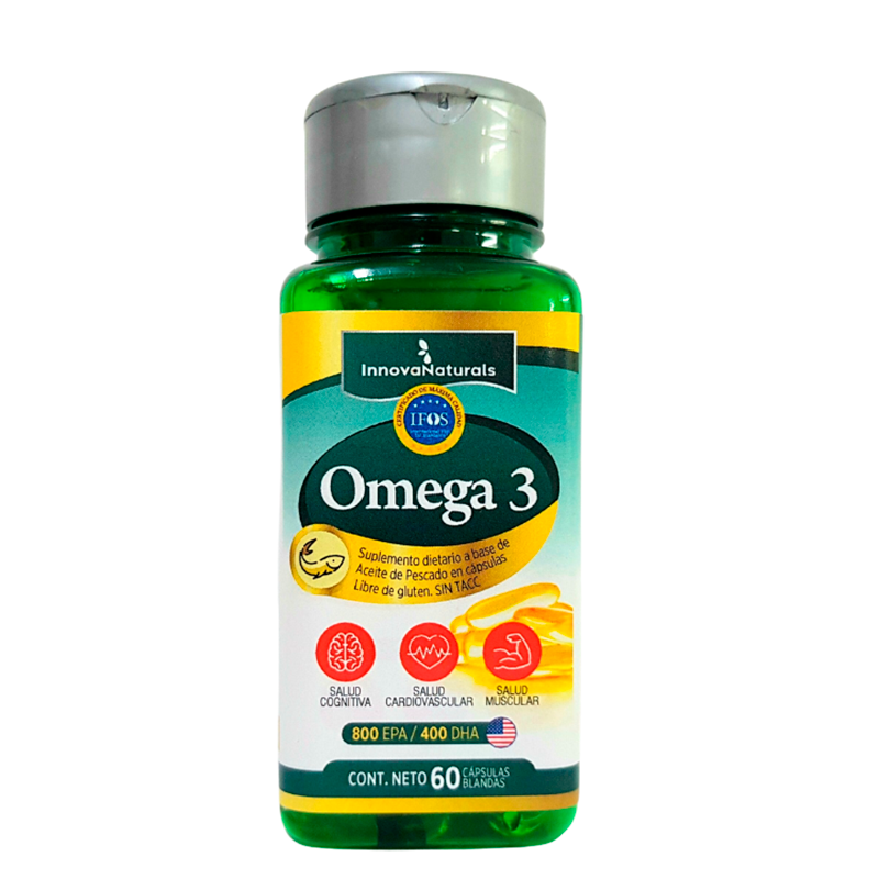 Omega 3 Innova Naturals Frasco de 60 capsulas blandas Punto Farma