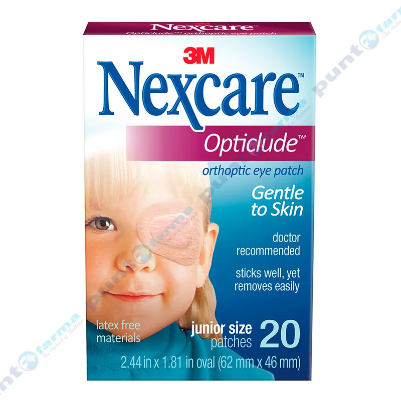Opticlude Pediatrico Nexcare Junior - Cont 20 unidades