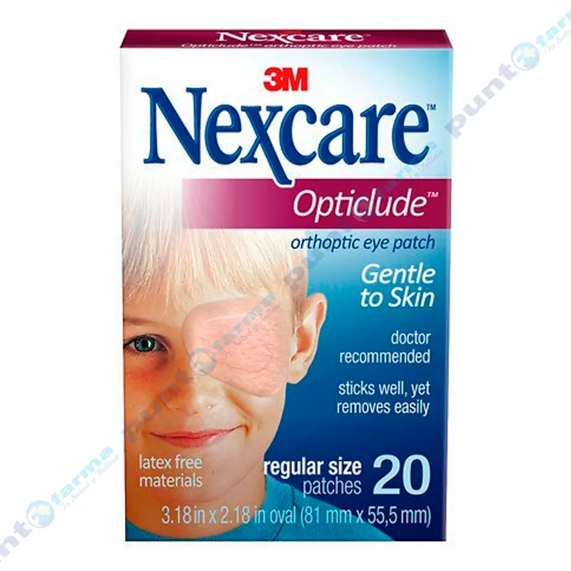 Opticlude Regular Nexcare Adulto - Cont 20 unidades