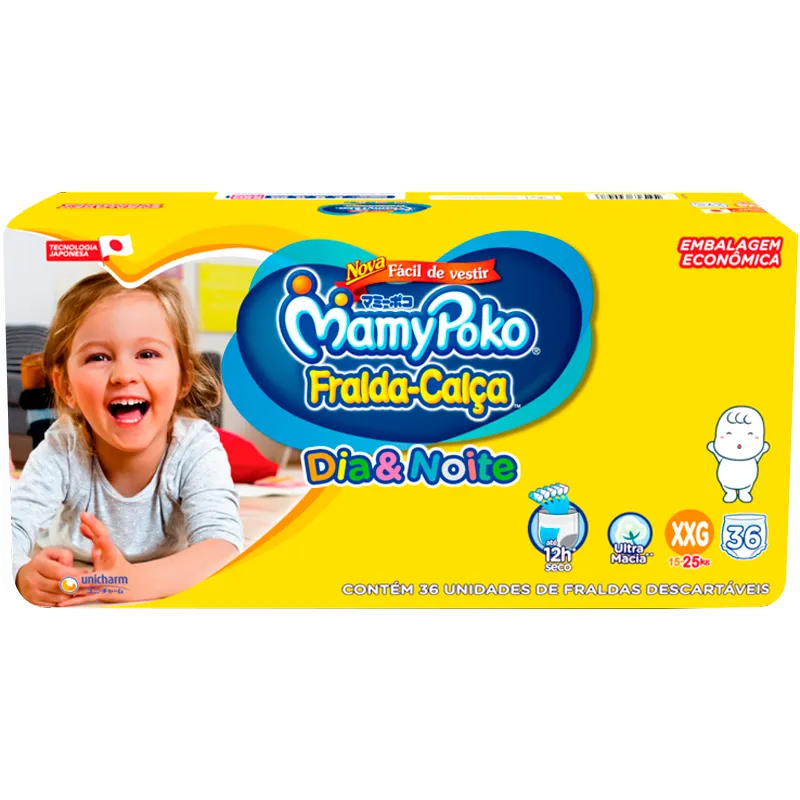 Pañal Calza Día y Noche Hiper XXG MamiPoko - Cont. 36 unidades