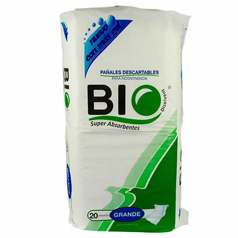 Pañales BIO Adulto - Contenido de 20 Unidades Grande