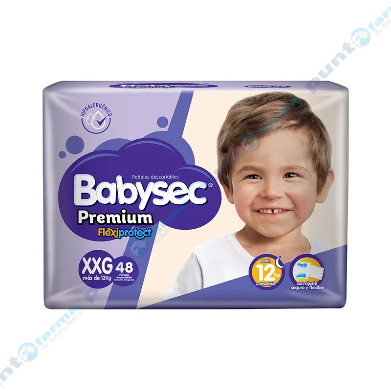 Pañales Premium XXG Babysec - Cont 48 unidades