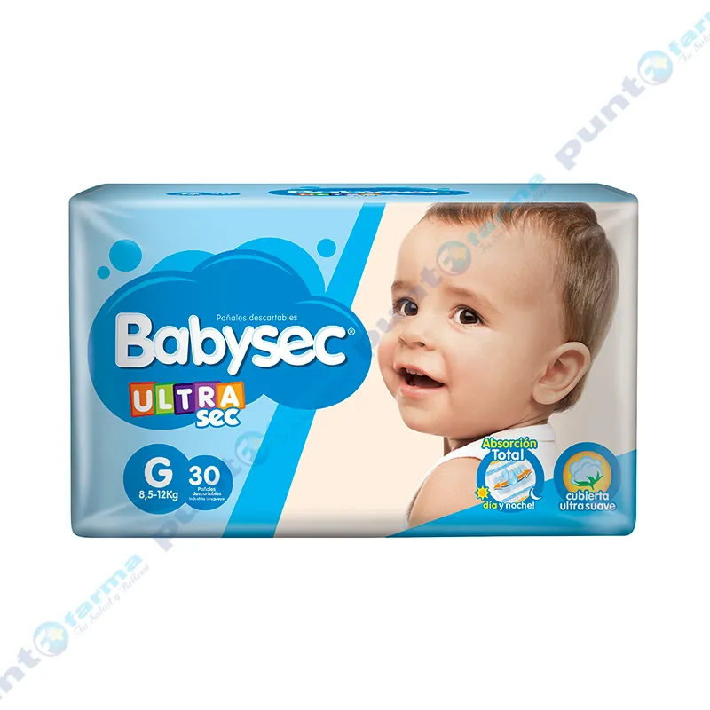 Pañales UltraSec G Babysec - Cont 30 unidades