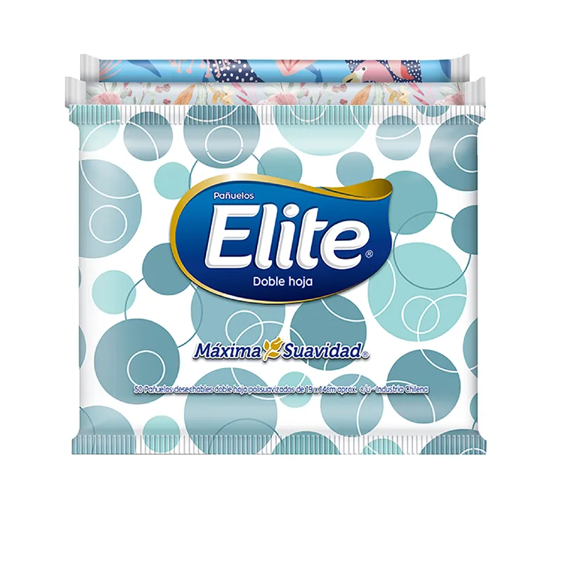 Pañuelos Desechables Pack de 3 en Bolsita Elite - Por 50 Unidades.