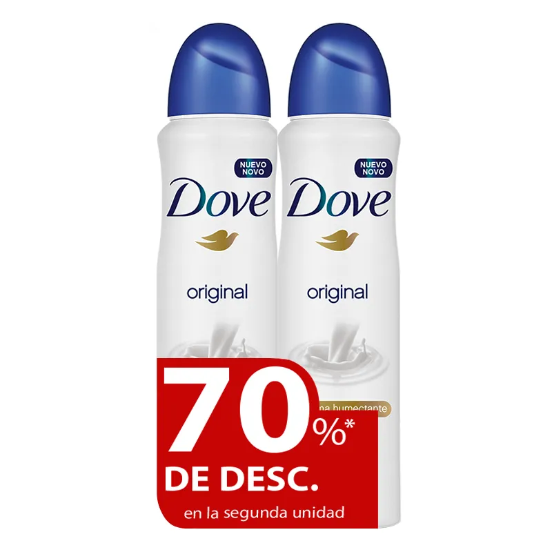 Pack Antitranspirante Aerosol Original Dove - 100 mL