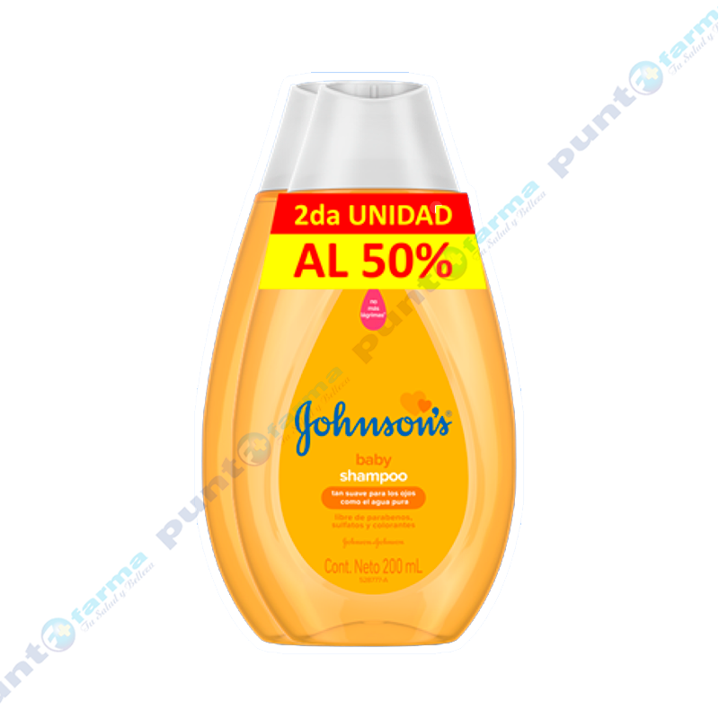 Pack Shampoo Clásico Johnson 200 mL Punto Farma