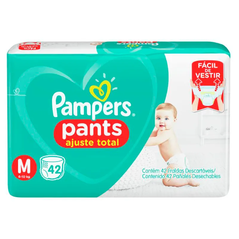 Pampers Pants M - Cont.42 unidades