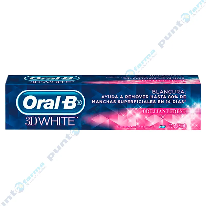 Pasta Dental Oral-B 3D White Brilliant Fresh - 70 gr