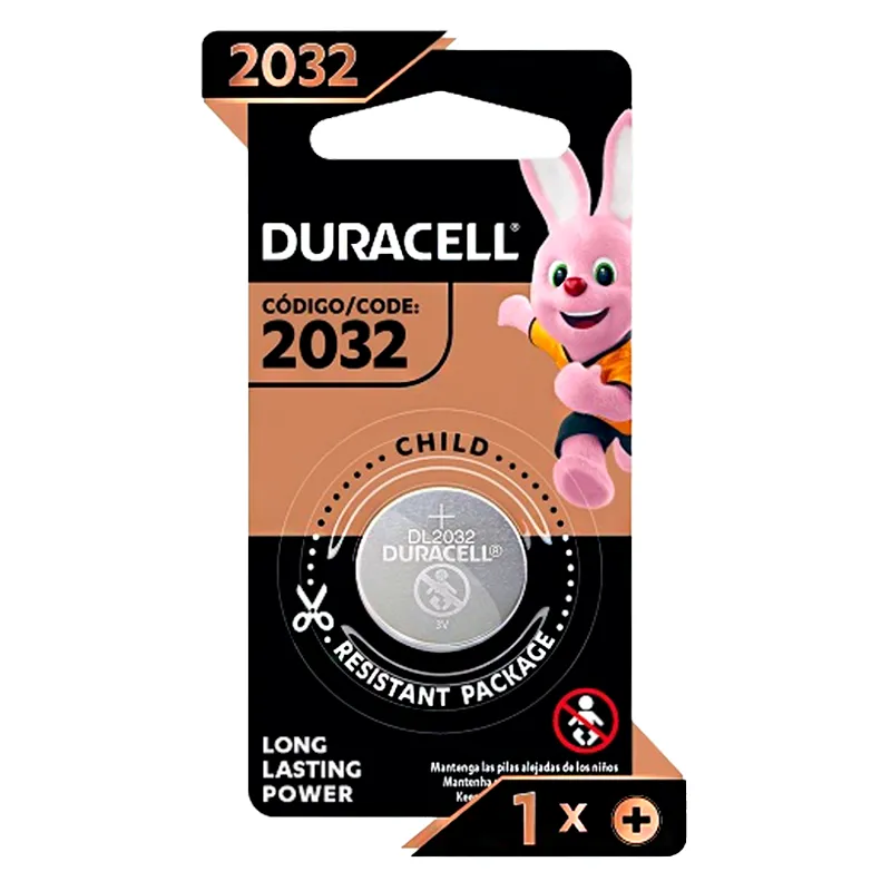 Pila de Litio Tipo Moneda 2032 Duracell - Cont 1 unidad