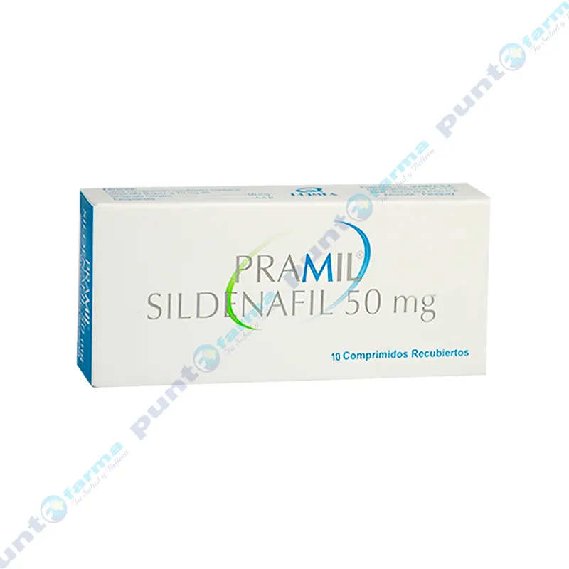 Pramil Sildenafil de 50mg - Caja de 10 comprimidos recubiertos