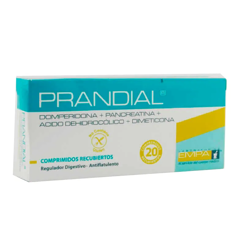 Prandial - Caja con 20 comprimidos recubiertos