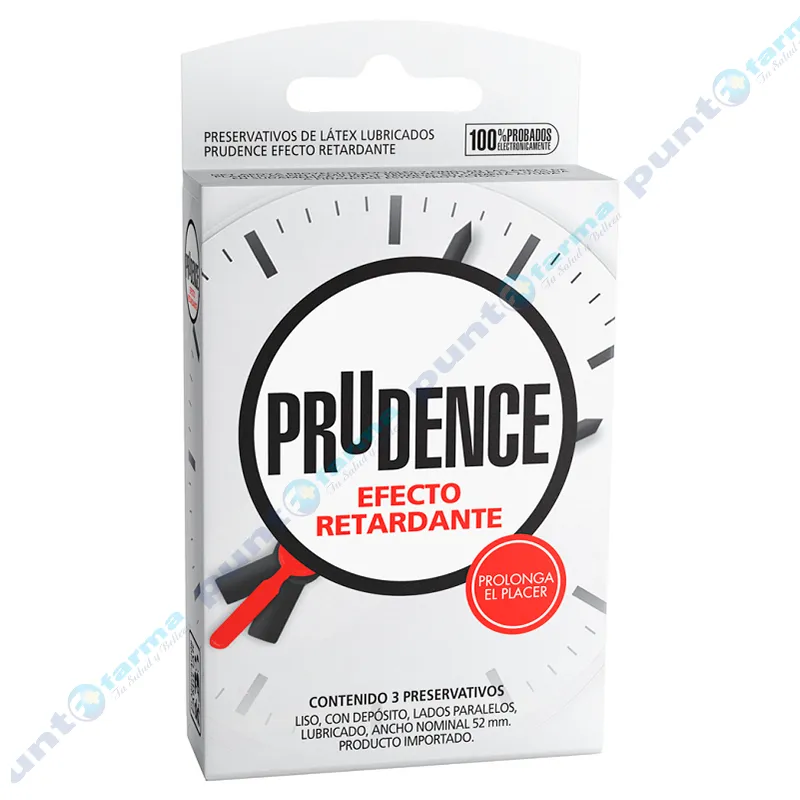 Preservativos Prudence Efecto Retardante - Cont 3 unidades