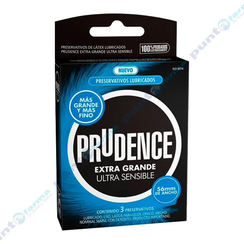 Preservativos Prudence Extra Grande Ultra Sensible - 3 unidades