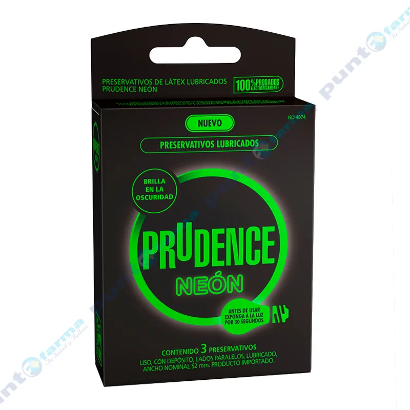 Preservativos Prudence Neón - 3 unidades