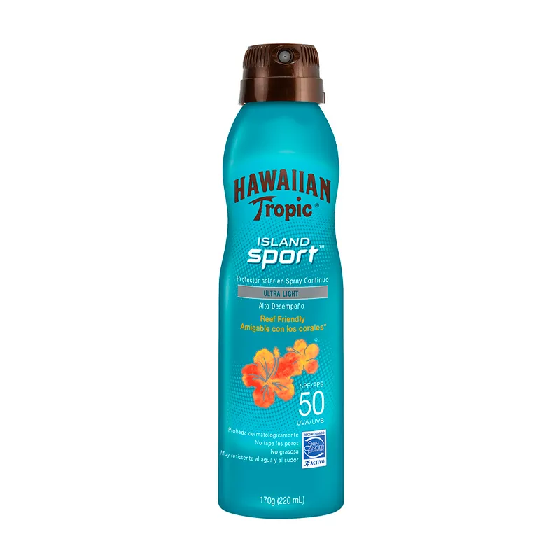 Protector Solar Island Sport FPS50 Hawaiiam Tropic - Cont. 220ml