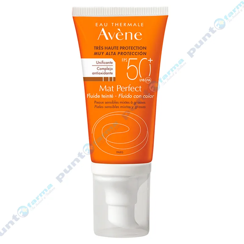 Protector Solar Mat Perfect con Color SPF50+ Avène - 50 mL