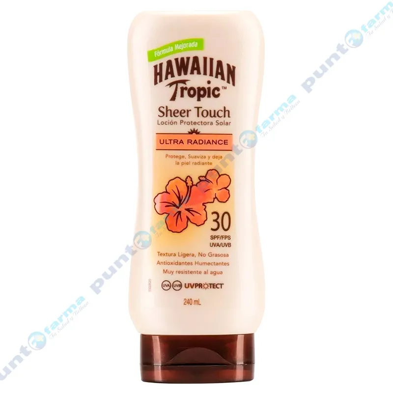 Protector Solar Sheer Touch Ultra Radiance SPF30 Hawaiian Tropic - 240 mL