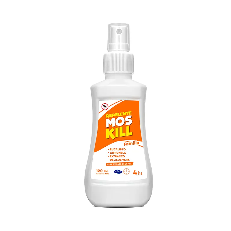 Repelente Eucalipto Moskill familia 4 horas -  Cont.120 mL