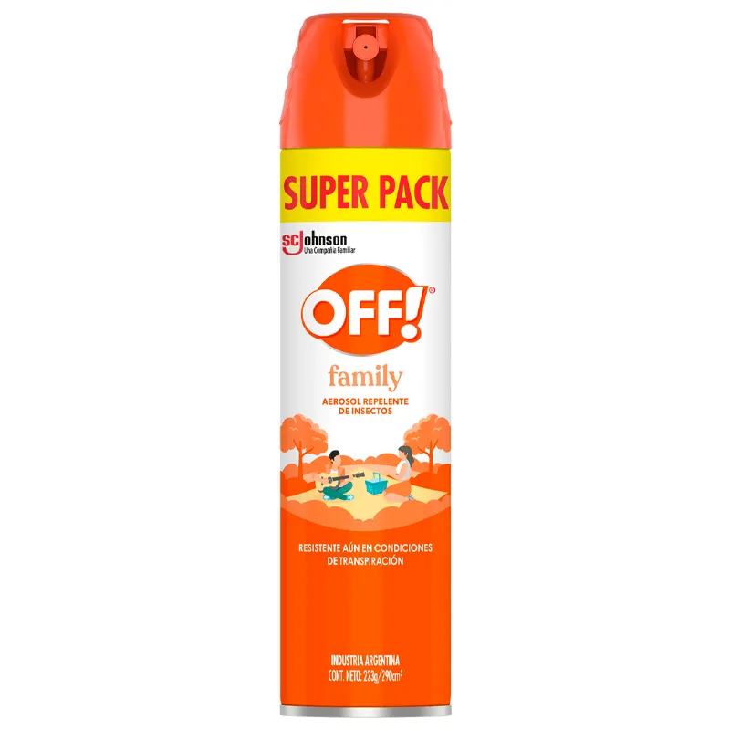 Repelente en Aerosol Off Family Bonus Aero-  Cont.223g