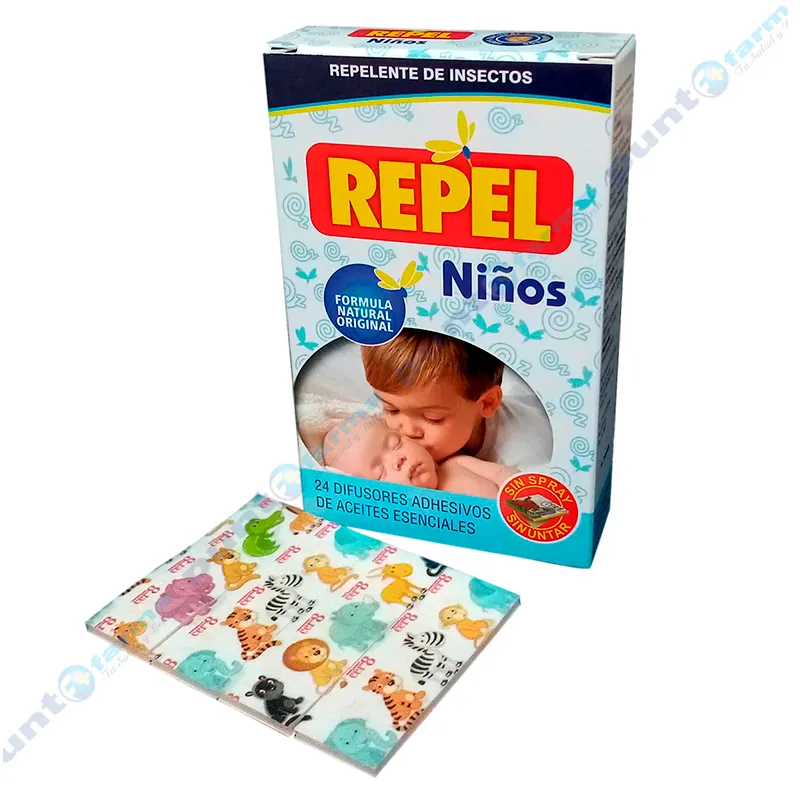 Repelente para Insectos Repel Niños - Cont 24 unidades