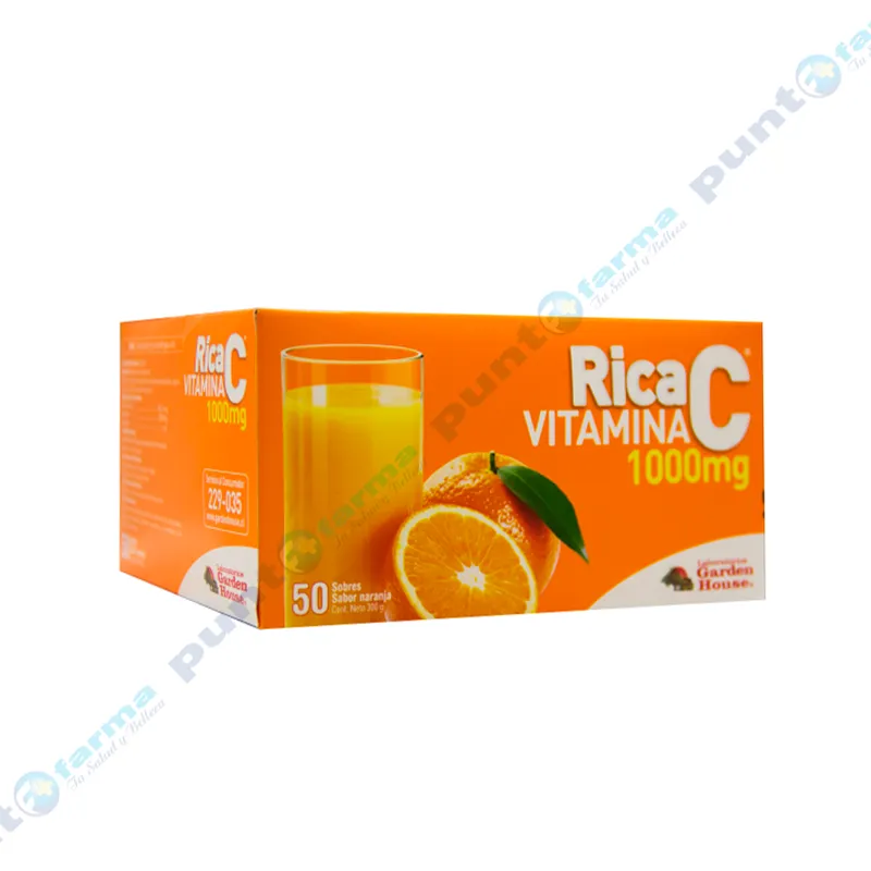 Rica Vitamina C 1000 mg - Caja de 50 sobres