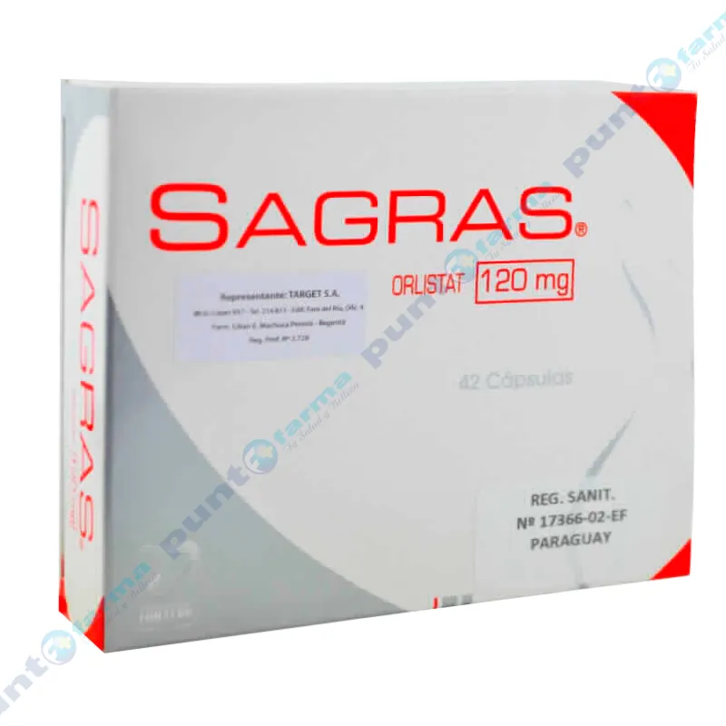 Sagras Orlistal Mintlab 120 mg - Cont. 42 cápsulas