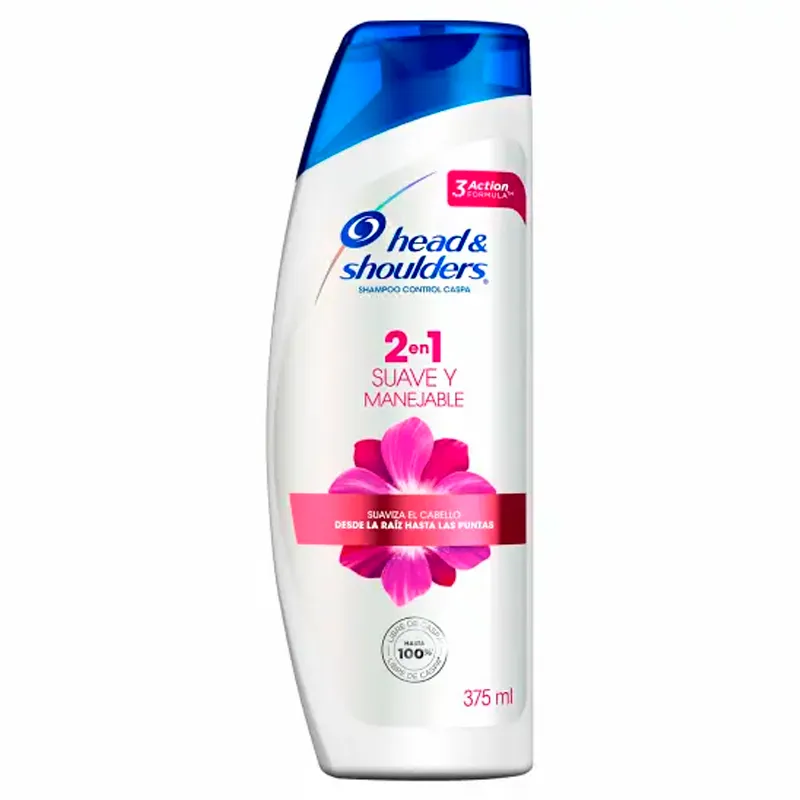 Shampoo 2en1 Suave y Manejable Head & Shoulders - 375 mL