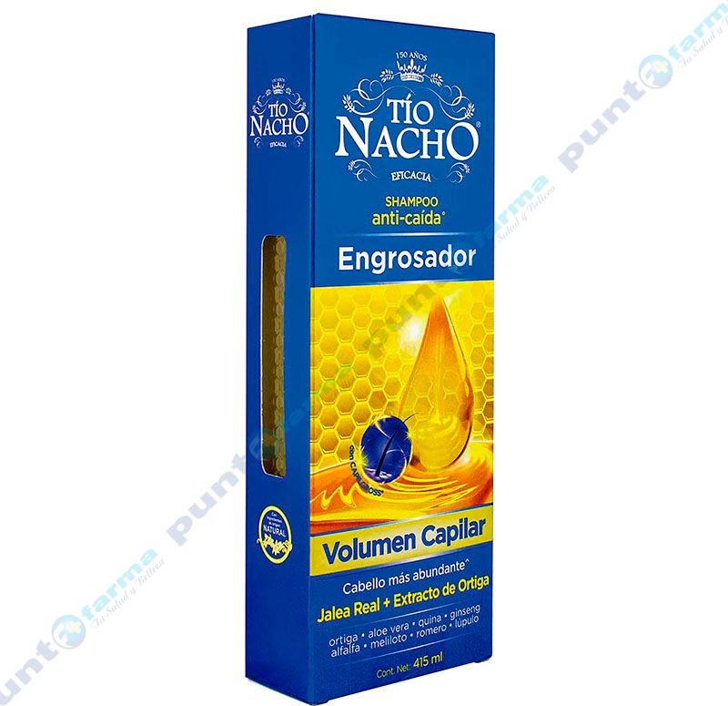 Shampoo Anti-caída Engrosador Volumen Capilar Tío Nacho - 415 mL Punto Farma