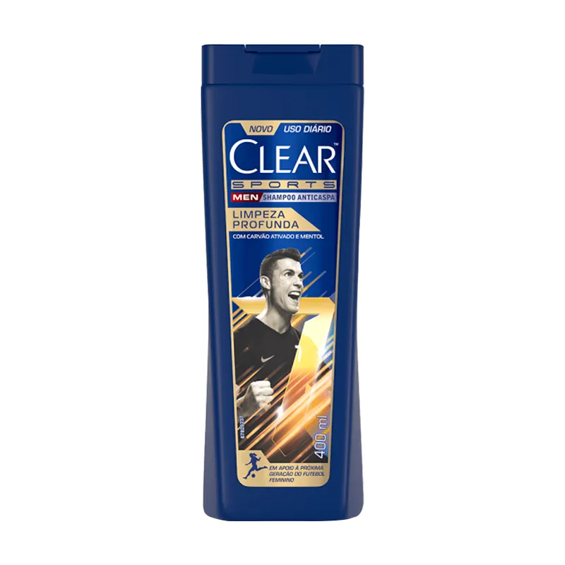 Shampoo Anticaspa Sports Men Limpieza Profunda Clear - Cont.400 mL