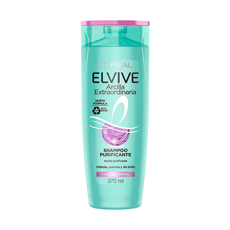 Shampoo Arcilla Extraordinaria Purificante Elvive 370mL Punto Farma