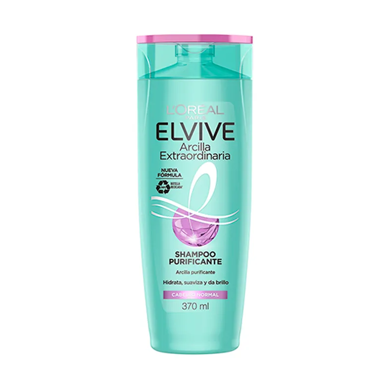 Shampoo Arcilla Extraordinaria Purificante Elvive 370mL Punto Farma