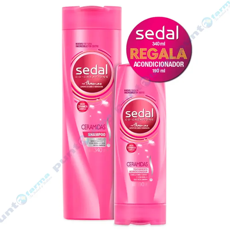 Shampoo Ceramidas Sedal 340mL + Acondicionador de 190 mL