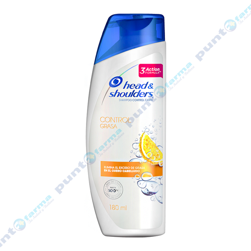 Shampoo Control Grasa Head & Shoulders 180 mL Punto Farma
