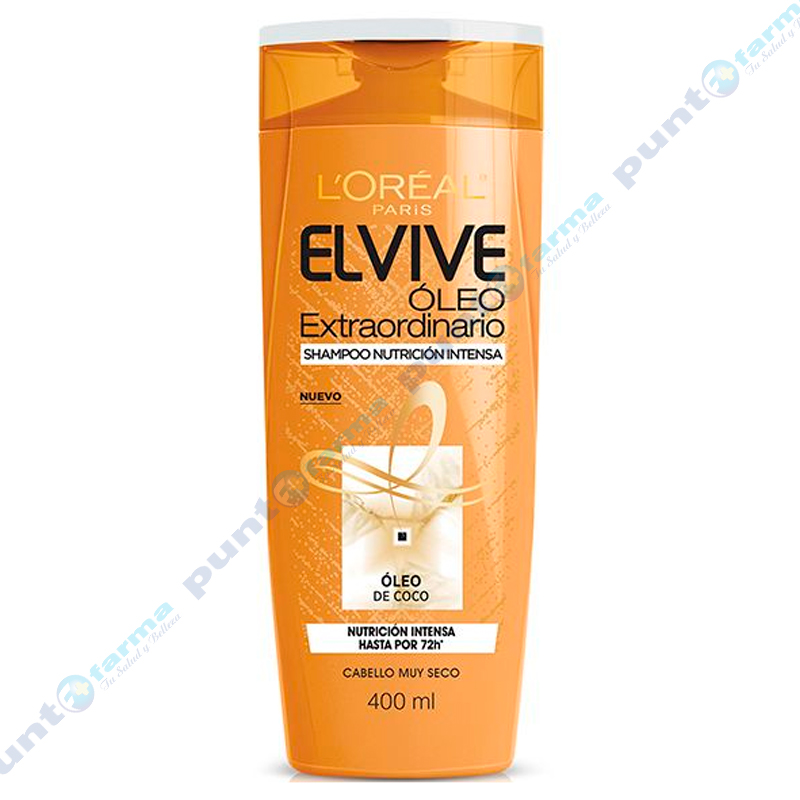 Shampoo Elvive Óleo de Coco Nutrición Intensa 400 mL Punto Farma