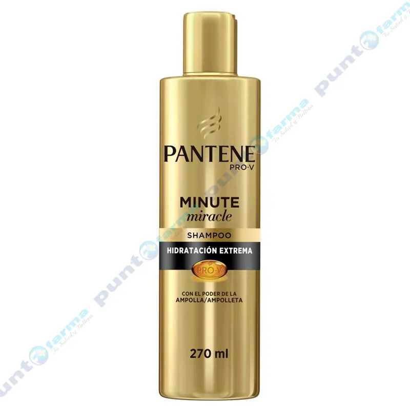 Shampoo Minute Miracle Hidratación Extrema Pantene PRO-V - Cont.270mL