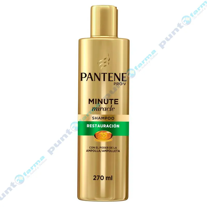 Shampoo Minute Miracle Restauración Pantene Pro - V - Cont.270 mL