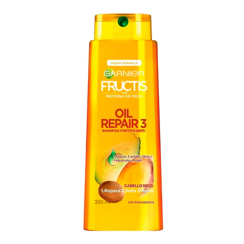 Shampoo Oil Repair 3 Garnier Fructis 350 mL Punto Farma