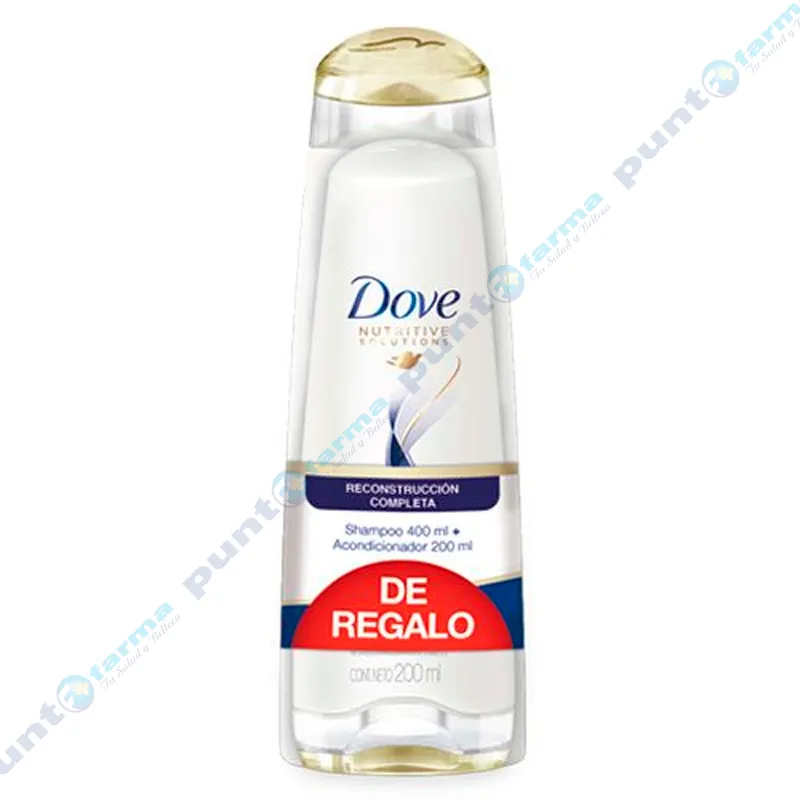 Shampoo Reconstrucción Completa más Acondicionador Dove - 400mL 200mL