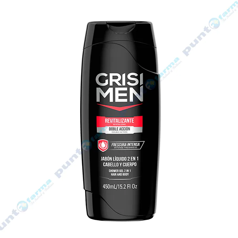 Shower Gel GRISI MEN Revitalizante 2 en 1 Cabello y cuerpo - 450 mL