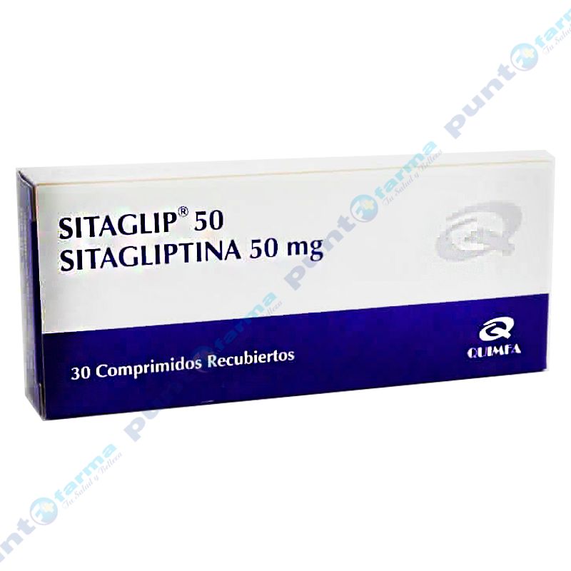 Sitaglip Sitagliptina 50 mg Caja de 30 comprimidos recubiertos Punto Farma Sitaglip Sitagliptina 50 mg Caja de 30 comprimidos recubiertos Punto Farma