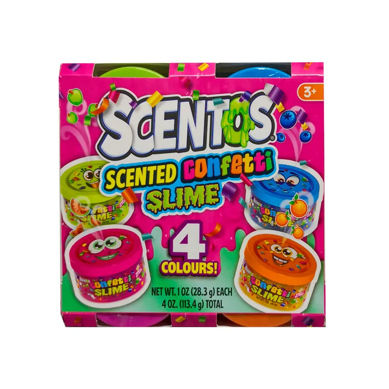 Slime Tubo con Confite Scentos - Cont. 4 piezas