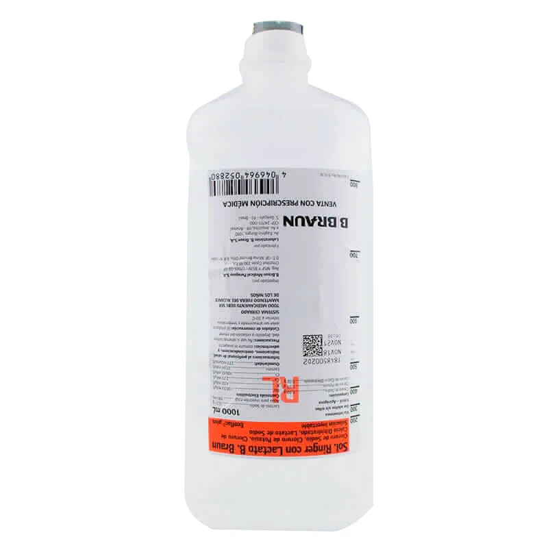 Solución Inyectable Ringer con Lactato 1000ml B. Braun