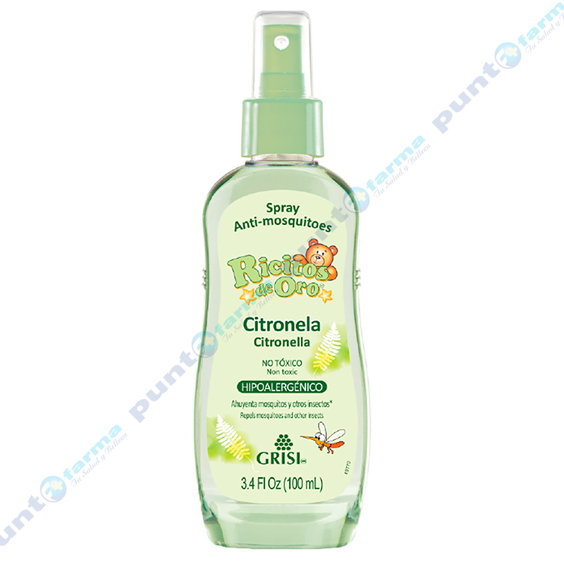 Quedateencasa Punto Farma Spray Anti Mosquitos Ricitos De Oro Citronela 100ml Quedateencasa Punto Farma Spray Anti Mosquitos Ricitos De Oro Citronela 100ml