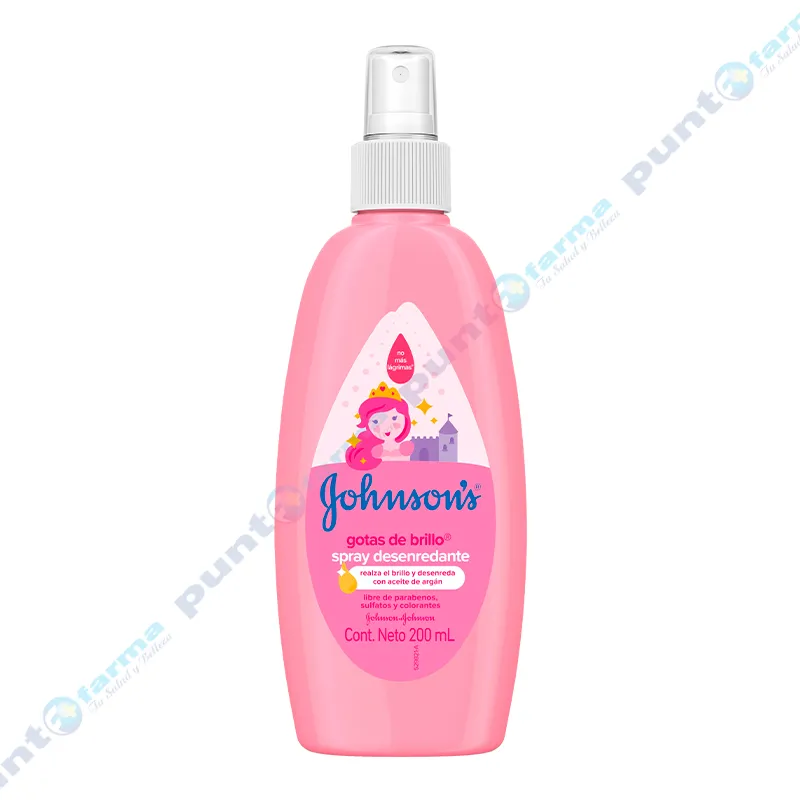 Spray Desenredante Gotas de Brillo Johnson's Baby - 200 mL